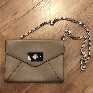 Kate Spade Chain Clutch Beige